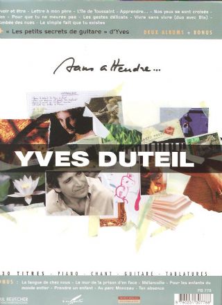 Yves Duteil fr Sans attendre// agiles Partitions piano voix guitare